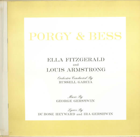 Ella Fitzgerald And Louis Armstrong : Porgy & Bess (2xLP, Album, Mono)