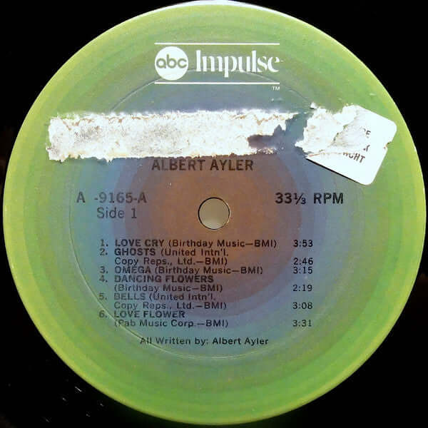 Albert Ayler : Love Cry (LP, Album, RE)