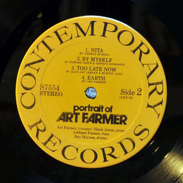Art Farmer : Portrait Of Art Farmer (LP, Album, RE, Ste)