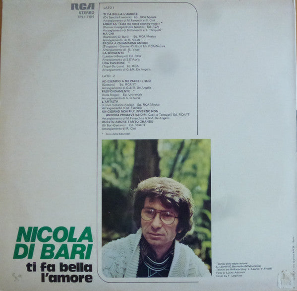 Nicola Di Bari : Ti Fa Bella L'Amore (LP, Album)