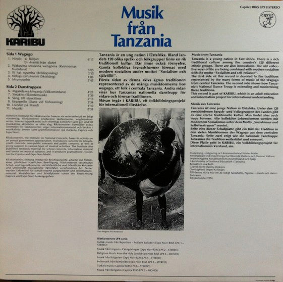 Various : Musik Från Tanzania (LP)