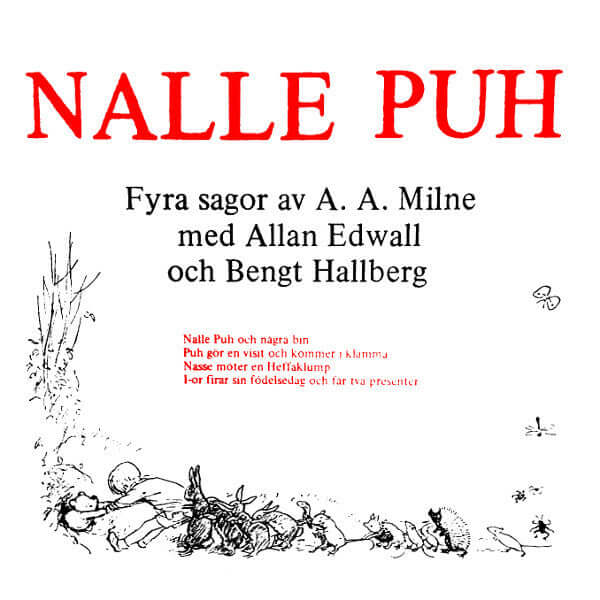 Alan Alexander Milne, Allan Edwall, Bengt Hallberg : Nalle Puh (LP, Mono)