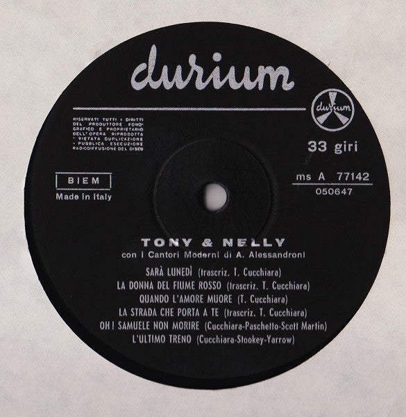 Tony & Nelly : Tony & Nelly (LP, Album)