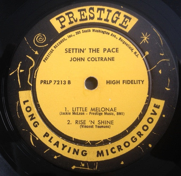 John Coltrane : Settin' The Pace (LP, Album, Mono)