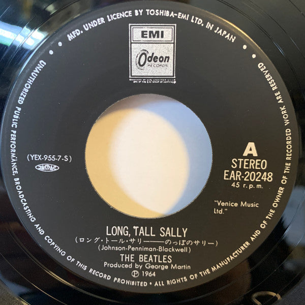 The Beatles = The Beatles : ロング・トール・サリー = Long Tall Sally / アイ・コール・ユア・ネーム = I Call Your Name (7", Single, RE)