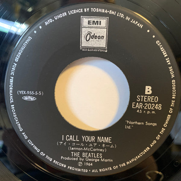 The Beatles = The Beatles : ロング・トール・サリー = Long Tall Sally / アイ・コール・ユア・ネーム = I Call Your Name (7", Single, RE)
