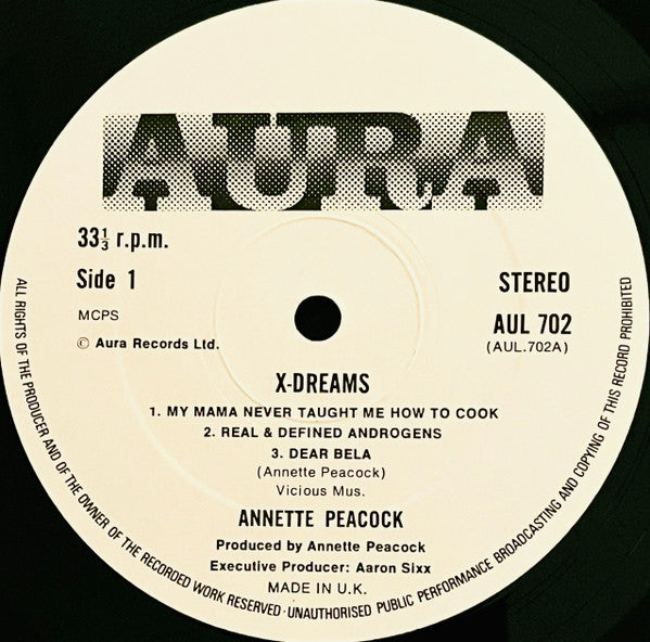 Annette Peacock : X-Dreams (LP, Album, Whi)