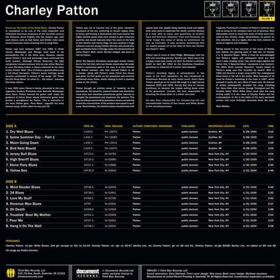 Charley Patton : Complete Recorded Works In Chronological Order Volume 4 (LP, Comp, 180)