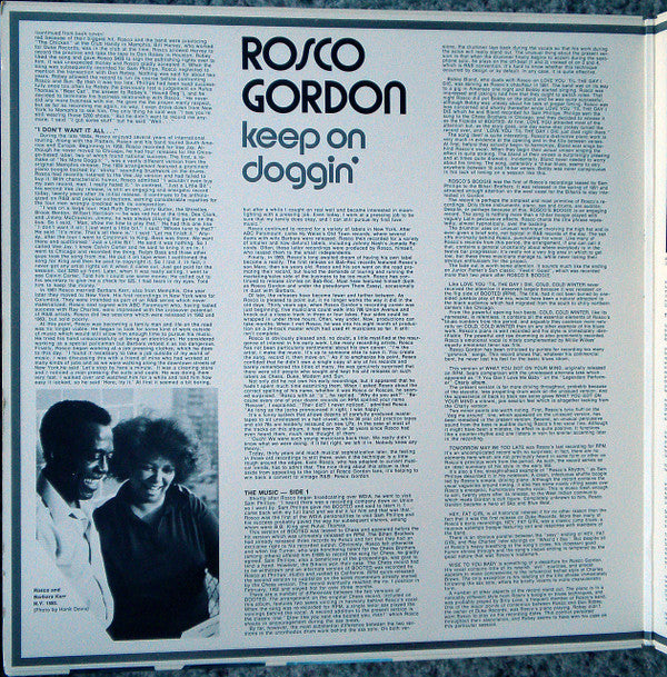 Rosco Gordon : Keep On Doggin' (LP, Comp, Mono)
