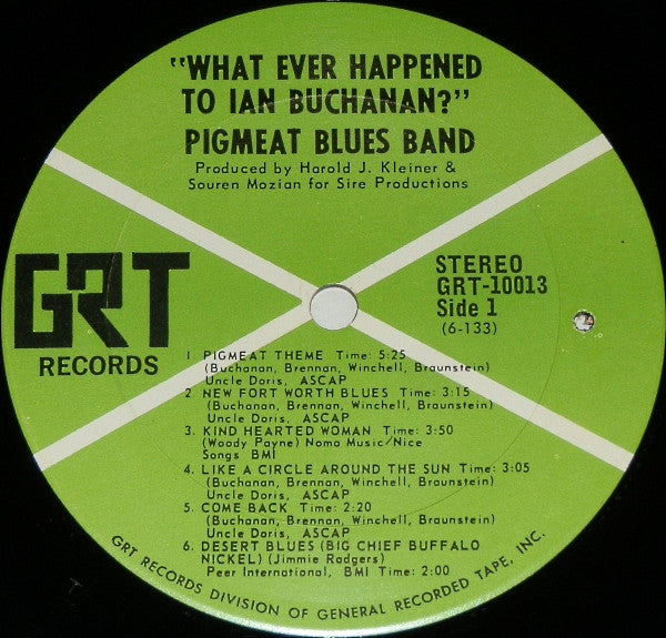 The Pigmeat Blues Band : What Ever Happened To Ian Buchanan? (LP, Album)