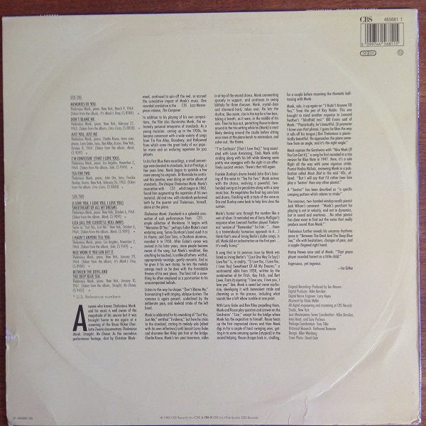 Thelonious Monk : Standards (LP, Comp, RM)