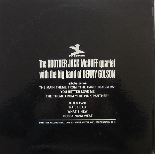 The Brother Jack McDuff Quartet With The Big Band Of Benny Golson : The Dynamic Jack Mc Duff (LP, Album, Gat)