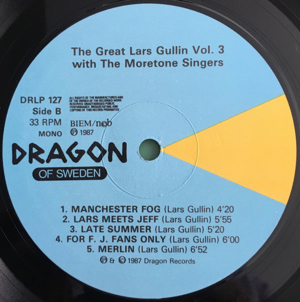 Lars Gullin With The Moretone Singers : The Great Lars Gullin Vol. 3 1954/55 (LP, Album, RE)