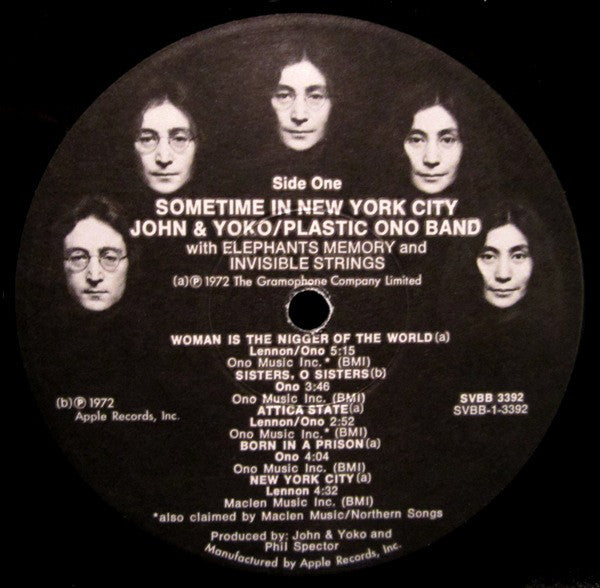 John Lennon & Yoko Ono / The Plastic Ono Band : Some Time In New York City (2xLP, Album, Win)