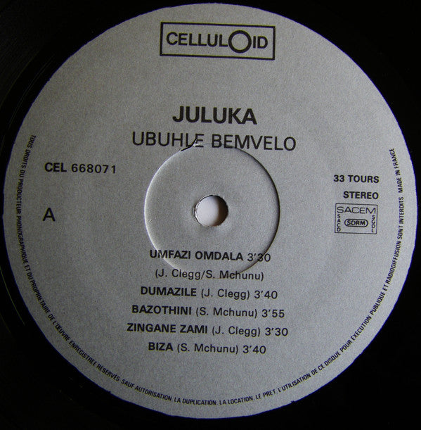 Juluka : Ubuhle Bemvelo (LP, Album)