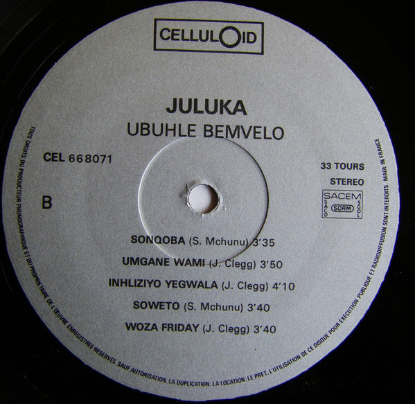 Juluka : Ubuhle Bemvelo (LP, Album)