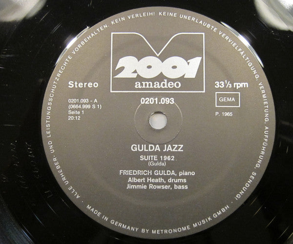 Friedrich Gulda : Gulda Jazz (LP, Album, RE)