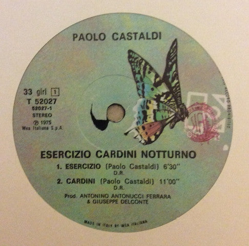 Paolo Castaldi : Esercizio, Cardini, Notturno (LP, Album, Gat)