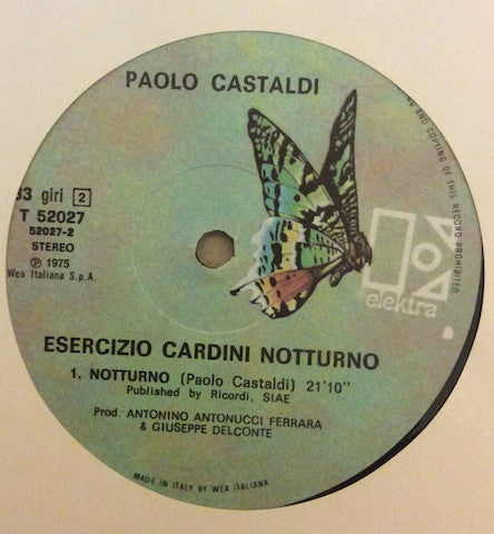 Paolo Castaldi : Esercizio, Cardini, Notturno (LP, Album, Gat)