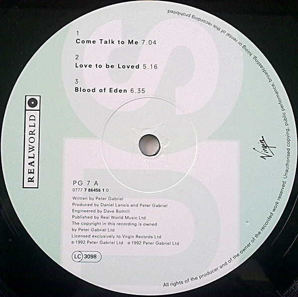 Peter Gabriel : Us (2xLP, Album)