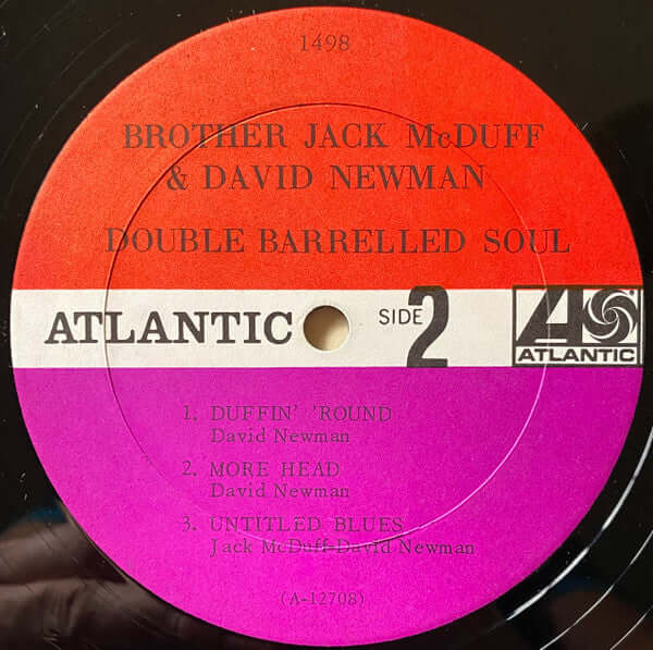 Brother Jack McDuff And David "Fathead" Newman : Double Barrelled Soul (LP, Album, Mono)