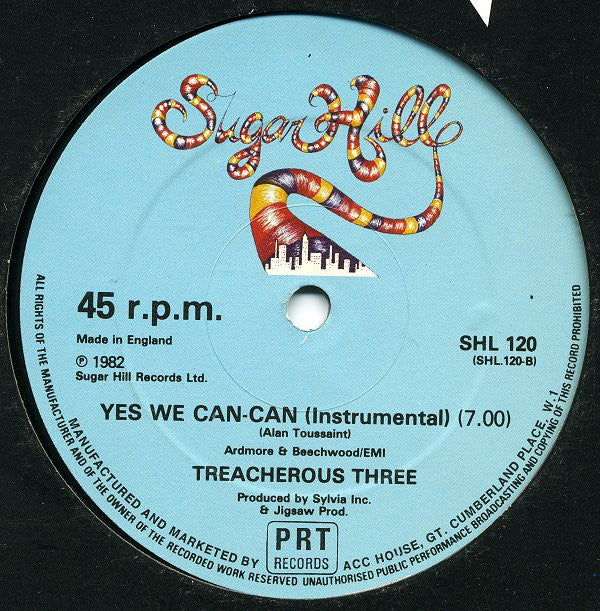 Treacherous Three : Yes We Can Can (12")