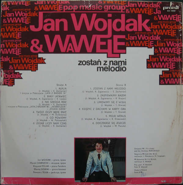 Jan Wojdak & Wawele : Zostań Z Nami Melodio (LP, Album, Whi)