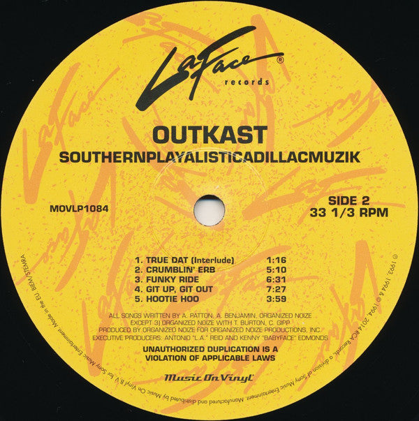 OutKast : Southernplayalisticadillacmuzik (LP, Album, RE, RM, 180)