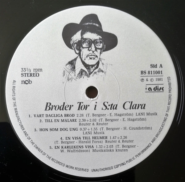 Tor Bergner : Broder Tor I S:ta Clara (LP, Album)