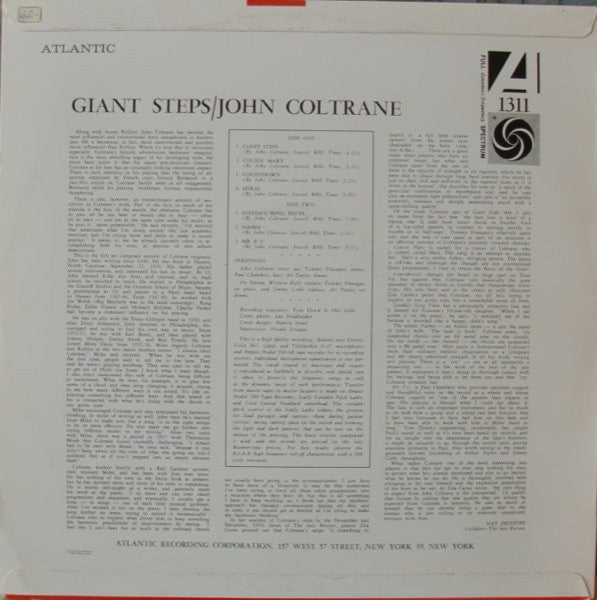 John Coltrane : Giant Steps (LP, Album, Mono, RP)
