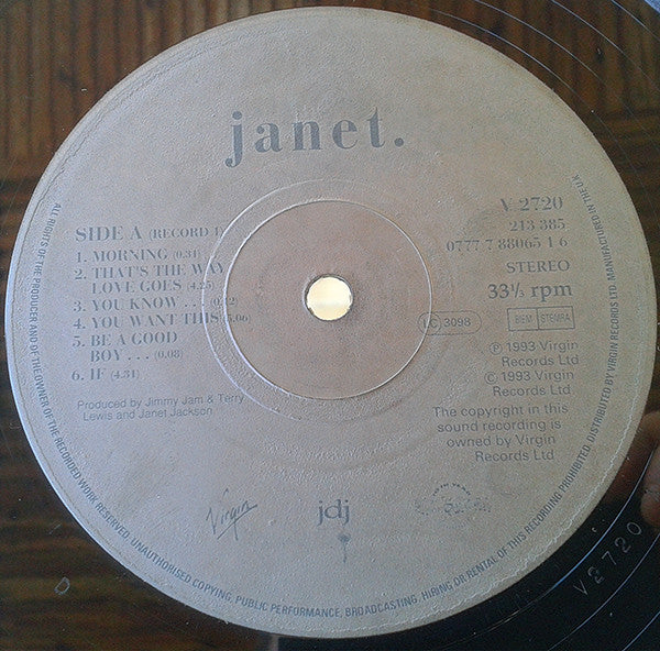 Janet Jackson : Janet. (2xLP, Album, Gat)