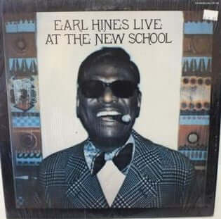 Earl Hines : Earl Hines Live At The New School (Volume Two) (LP)