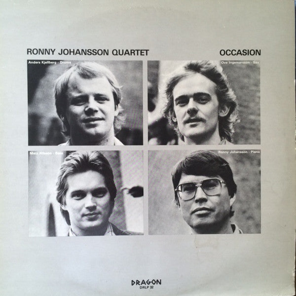 Ronny Johansson Quartet : Occasion (LP, Album)