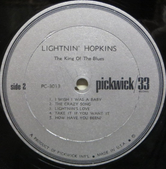 Lightnin' Hopkins : The King Of The Blues (LP, Mono, Mon)