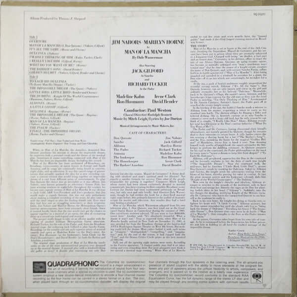 Jim Nabors, Marilyn Horne : Man Of La Mancha (LP, Album, Quad)