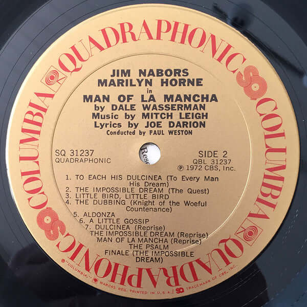 Jim Nabors, Marilyn Horne : Man Of La Mancha (LP, Album, Quad)