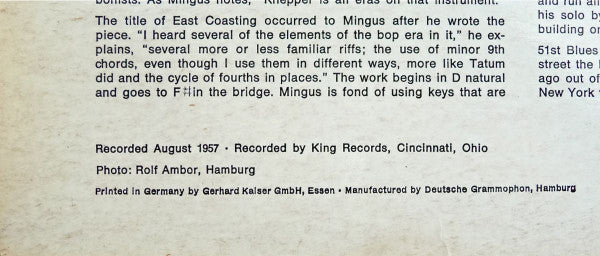 Charles Mingus : Charlie Mingus Sextet (LP, Album, RE)
