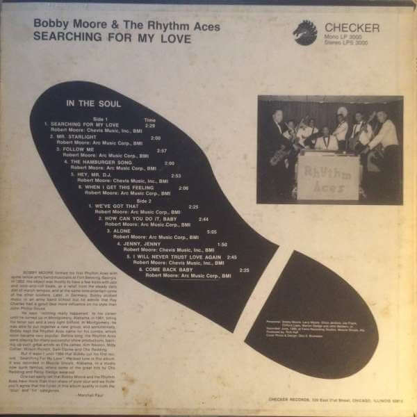 Bobby Moore & The Rhythm Aces : Searching For My Love (LP, Album, Mono)