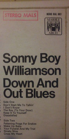 Sonny Boy Williamson (2) : Down And Out Blues (LP, Album, RE)