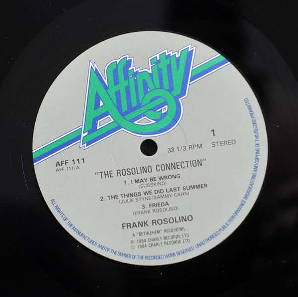 Frank Rosolino : The Rosolino Connection (LP, Album, RE)