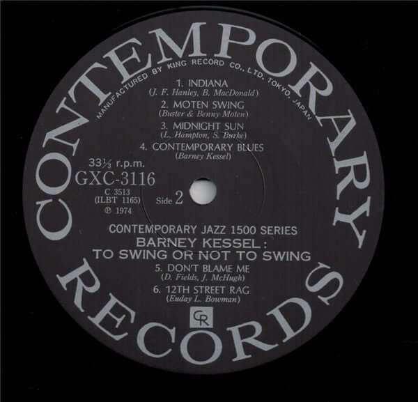 Barney Kessel : Vol. 3, To Swing Or Not To Swing (LP, Album, Mono, RE)