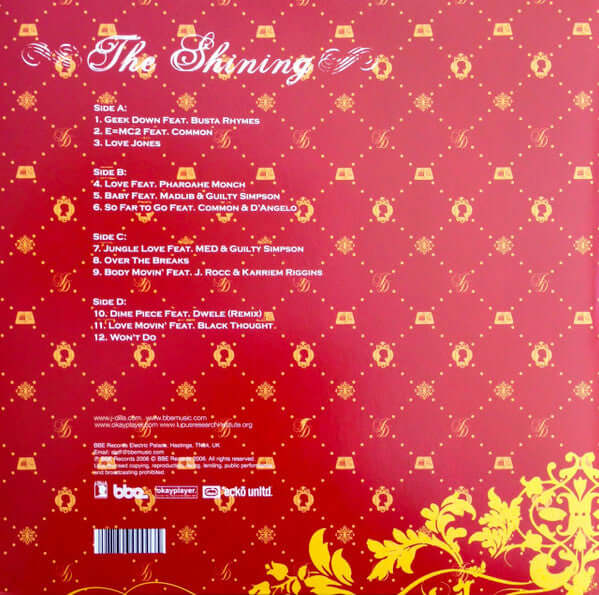 J Dilla : The Shining (2xLP, Album, RE, Gat)