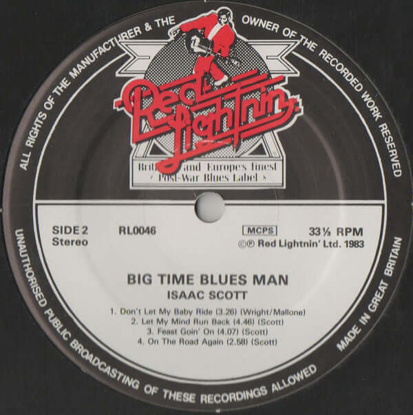 Isaac Scott : Big Time Blues Man (LP, Album)