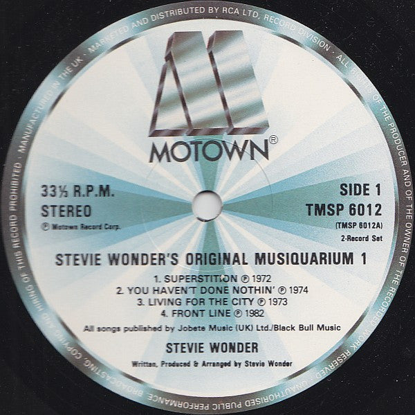 Stevie Wonder : Stevie Wonder's Original Musiquarium I (2xLP, Comp)