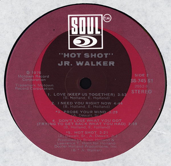 Junior Walker & The All Stars : Hot Shot (LP, Album, Hol)