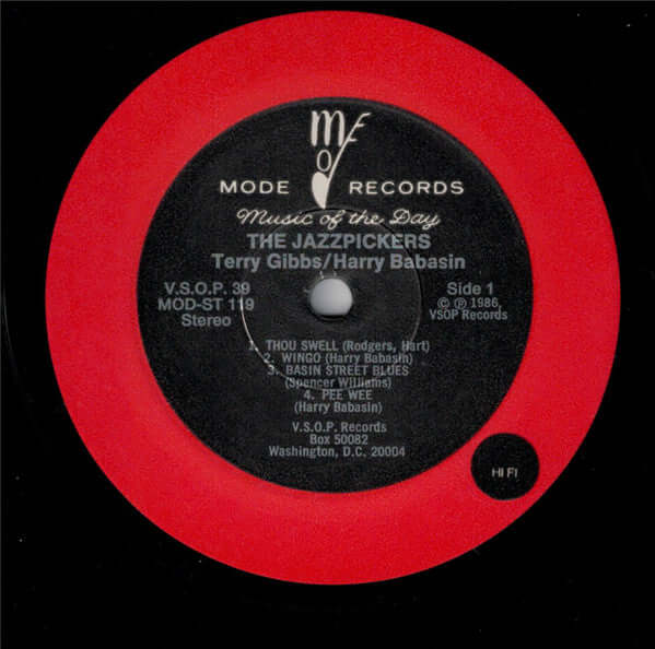 Harry Babasin And The Jazz Pickers : Harry Babasin And The Jazz Pickers, With Special Guest Star Terry Gibbs (LP, Album, RE)