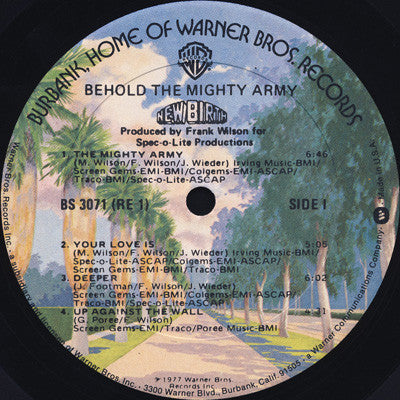 New Birth Featuring Leslie Wilson : Behold The Mighty Army (LP, Album, Gol)