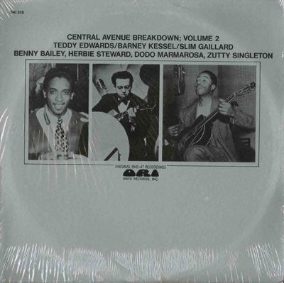 Teddy Edwards / Barney Kessel / Slim Gaillard : Central Avenue Breakdown; Volume 2 (LP, Comp, Mono, RE)
