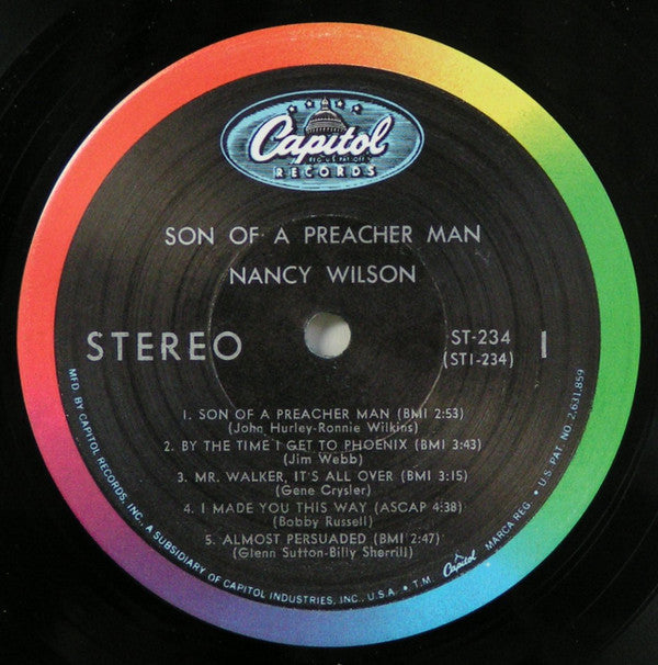 Nancy Wilson : Son Of A Preacher Man (LP, Album)