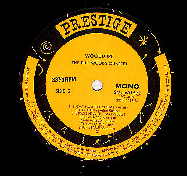 The Phil Woods Quartet : Woodlore (LP, Album, Mono, RE)